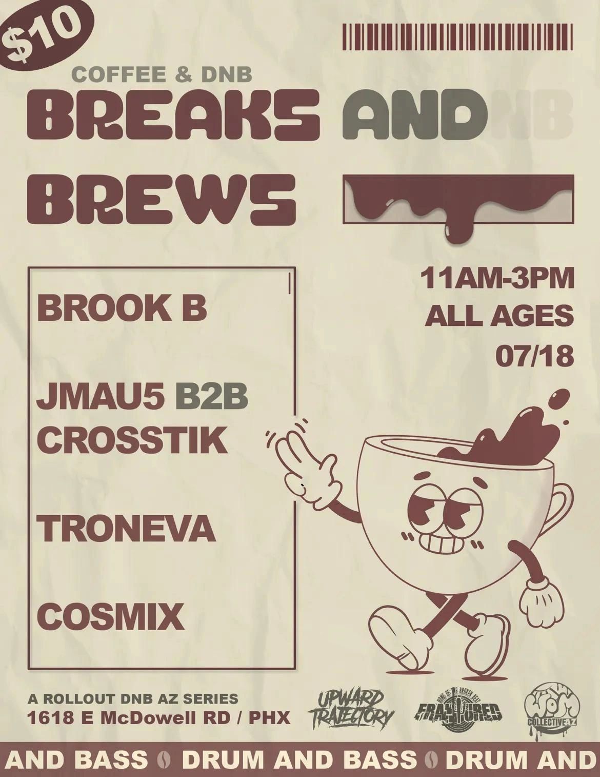 Breaks and Brews flyer